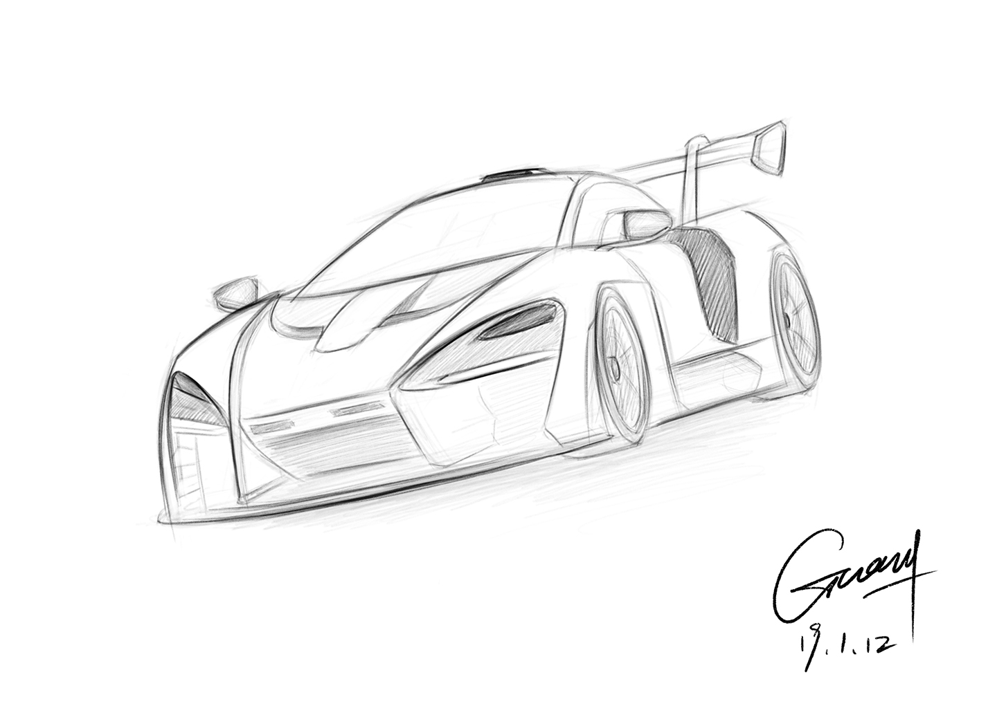 Mclaren Senna Sketch